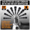 12-Piece Magnetic Nut Driver Set - Premium Impact Power Hex Nut Driver Drill Bit