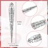 CLFYOU Women Long Nail Ring Cosplay Armor Ring Long Nail Ring Openwork Fake Nail Ring Fake Nail Ring Finger Decoration Finger Nail Nail Women DIY Nail Art Accessories Halloween Costume Gift