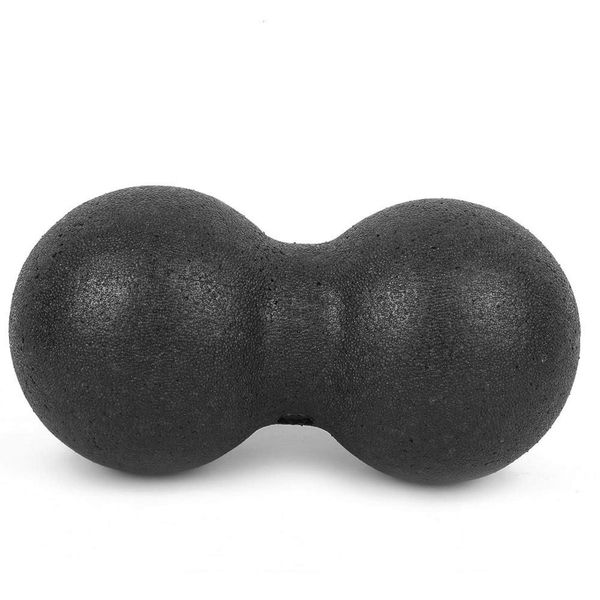 Demeras Peanut Massage Ball 24x12cm Sports Massager Fitness Yoga Ball Massage Acupuncture Points Massaging Equipment(Black)