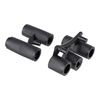 sparefixd for Logik Cooker Oven Black Control Knob Knobs x 4