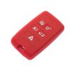Nordecco Silicone Key Case Protective Cover Compatible With Jaguar E Pace X540, 5 Button, Keyless (Red)