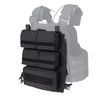 IDOGEAR Tactical Pouches Zip-on Panel for Vest JPC 2.0 CPC (Black)