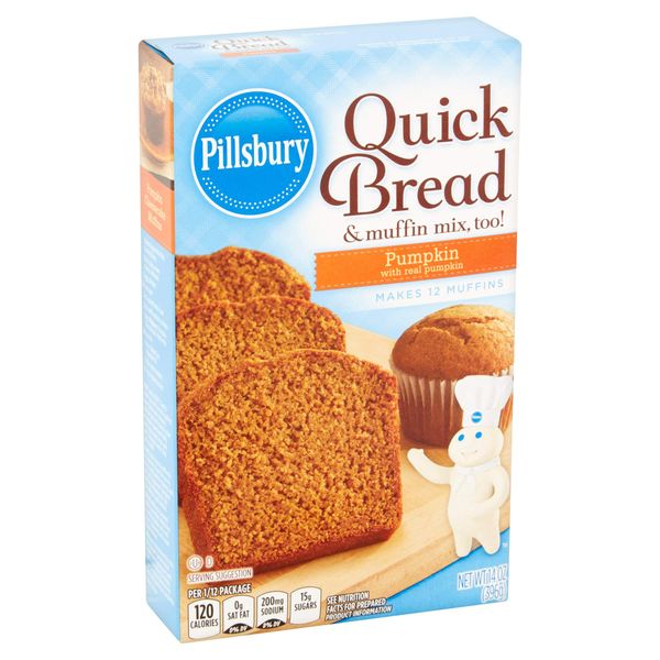 Pillsbury Pumpkin Quick Bread 14oz Box (Pack of 6)