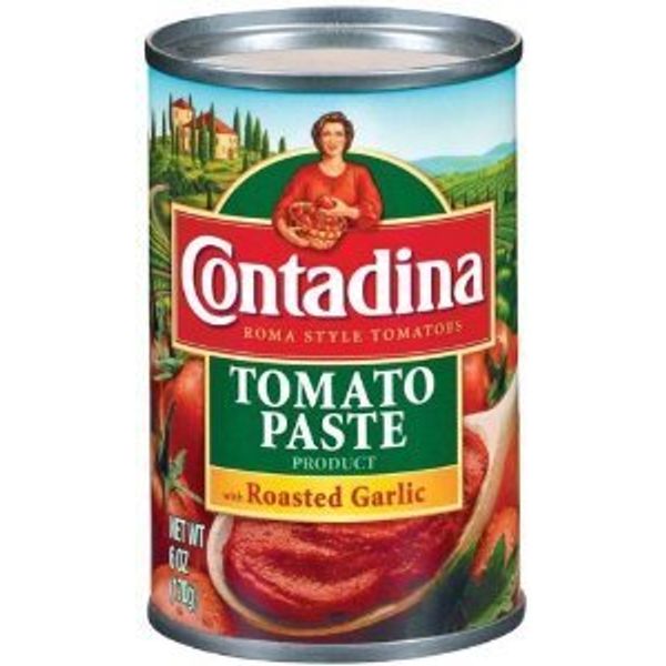 Contadina, Roma Style, Tomato Paste with Roasted Garlic, 6oz Can (Pack of 8)