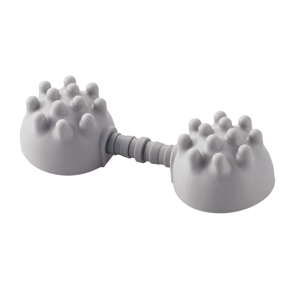 Elecom HCF-BTPBTHGY EClear Bath Stretch Ball, Can Be Used in Bath, Telescopic, Suction Cup Included, Hard, Projections, Gray