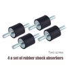 4 Pack Air Compressor Pump Rubber Mounts Anti Vibration Isolator M6 20 * 20