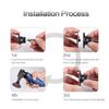 2 Inch Surface Bristle Clean Conditioning Sanding Disc Pad Holder Roll 3 Pack