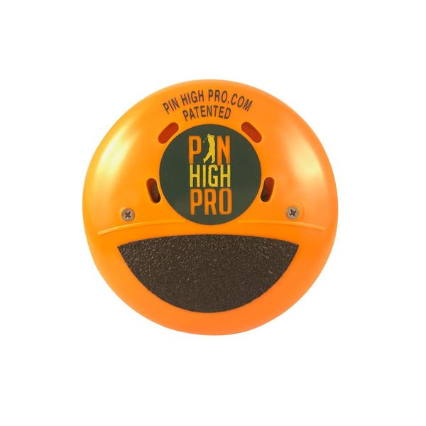 Pin High Pro Pocket Golf Training Aid for Consistent Weight Shift During Downswing/Golf Swing Trainer - Swing Feedback with a Click (Orange)