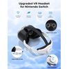 DEVASO Upgraded Adjustable VR Headset for Nintendo Switch & Switch OLED Model, Switch Virtual Reality Glasses with Adjustable HD Lenses and Comfortable Head Strap, Labo Goggles Accessories