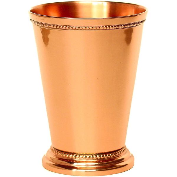 PARIJAT HANDICRAFT Mint Julep Cup Pure Copper Moscow Mule Mint Julep Cup beautifully handcrafted Capacity 12 Ounce