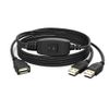 USB Splitter Cable, Switcher Box 2 in 1 Out USB 2.0 Manual Printer Sharing Switch cable, for Printer, Scanner, Speaker, Keyboard, Mouse, with1 Pack USB A to B Printer Cable