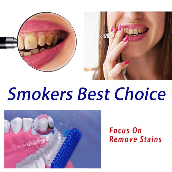 Dr.Perfect Toothbrushes for Smoker’s Firm Toothbrush Super Hard Bristles for Teeth Whitening