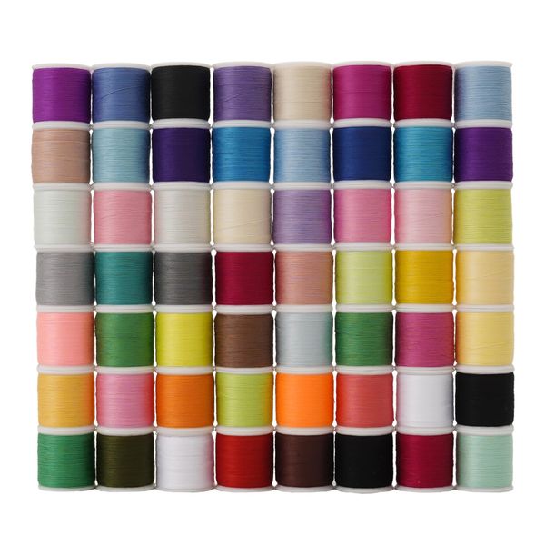 56 Spools Sewing Thread Kit for Hand Sewing and Machine Sewing Use, Colorful Polyester Thread Set 100 Yards Per Spool, 5600 Yards Total