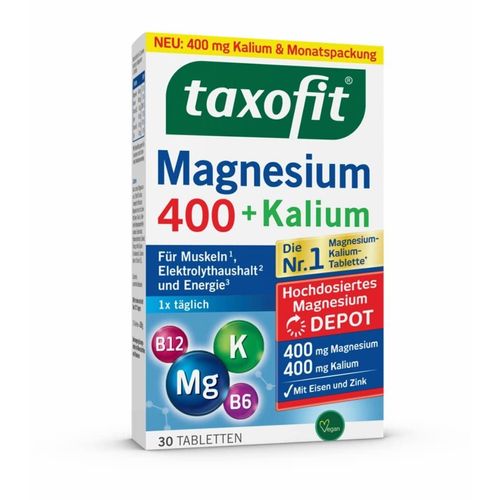 taxofit Magnesium 400 + Potassium Tablets Pack of 30