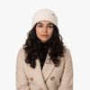 Barts Women's Teddy Bow Hat Winter Hat, cream-coloured
