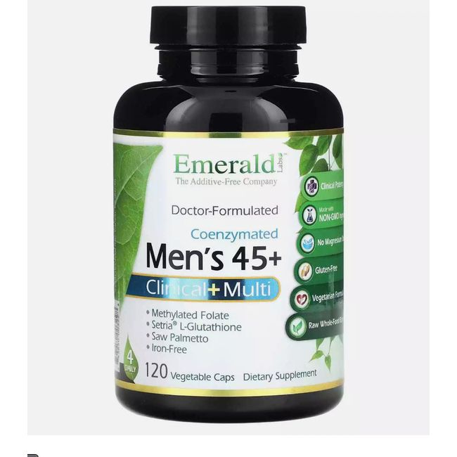 Emerald Laboratories, Coenzymated Men's 45+ Clinical+ Multi,120 Vegetable 2026