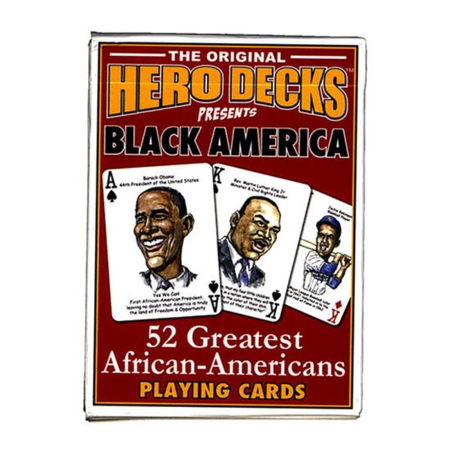 Black America Hero Decks 52 Great African-Americans Playing Cards