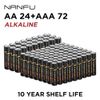 NANFU AA 24 and AAA 72 Alkaline Batteries