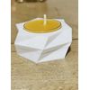 Set Of Two (X3) White Floating Tea light Candle Holders