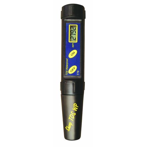 Milwaukee T75 Waterproof TDS/Temp Tester with Replaceable Electrode, 0 to 1999 ppm, 1 ppm Resolution, +/-0.2 percent Accuracy