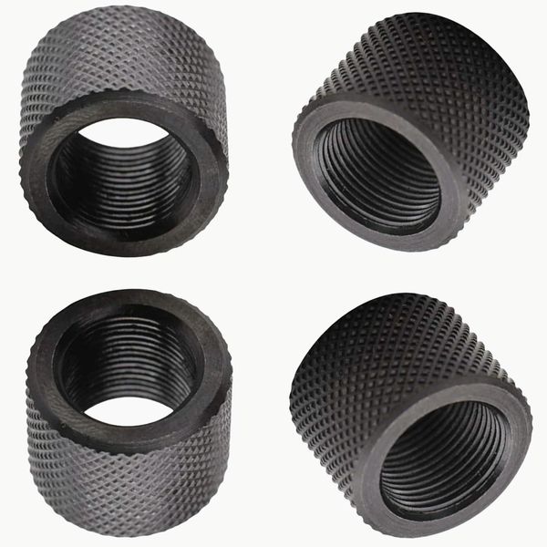 HHLZDHH 4 Pack Thread Protector for .22LR .223, 1/2 x 28 Thread Protector, Durable, Cerakoted Finish