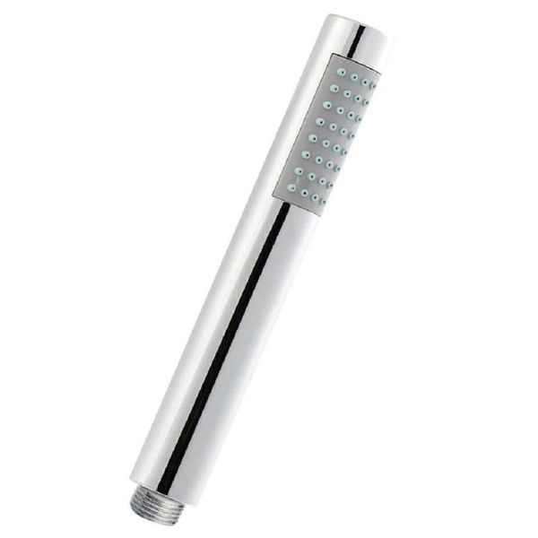 Chrome Pencil Hand Held Mixer Shower Head Universal Easy Clean Handset HO307