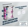 Wall-Mount Glove Holder Black Wire Dispenser for 2 Disposable Glove Tissue Boxes