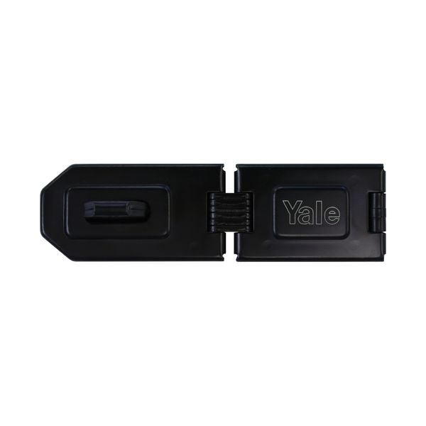 Yale Y155/160/BK Steel Hasp, Black, 160 mm