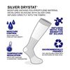 Vitalsox Italian Premium Patented Graduated Compression Silver Drystat Running Socks(1Pair-Compression), Orange, Small