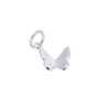 jewellerybox Plain 3D Sterling Silver Butterfly Charm