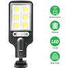 Solar Motion Sensor Wall Light - Dusk to Dawn Outdoor Lamp with Remote Control