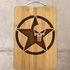  Army Star Punisher Laser Engraved Bamboo Cutting Board