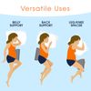 Memory Foam Wedge Cushion for Belly Support and Back Pain Relief