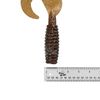Fish WOW! 2pcs 10" with Curly Tail Extended Perch Grub Soft Lure - Root Beer