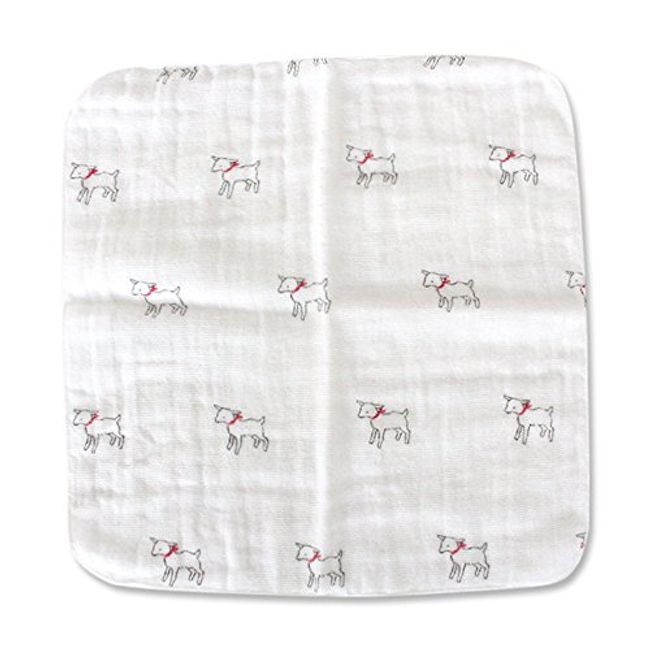 yawa Skin Gauze Towel White Goat Black Goat Towel Gauze Gauze Towel Cute Goat [yawa Skin Gauze] made in Japan 100% Cotton Gauze