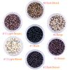 Kullke Micro Rings Micro Beads Nano Hair Rings Nano Beads Without Silicone Lined for Extensions Nano Extensions Beads Rings (200PCS, 8 Dark Blond)