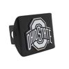 Ohio State Black Metal Hitch Cover