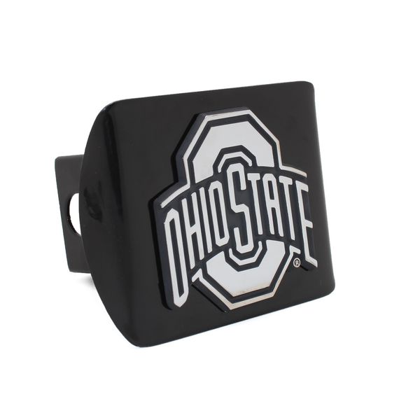 Ohio State Black Metal Hitch Cover