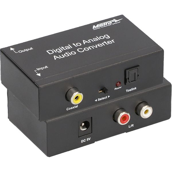 Ethereal Digital Toslink/Optical SPDIF to RCA Audio Converter