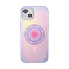 PopSockets Japan - PopCase iPhone 15 Plus Aurora Rainbow with MagSafe Round Pop Grip Pop Case