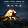 Double Sleeping Pad - Self Inflating 4" Extra-Thick for 2 Person with Pillow Bui