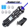 Adjustable Blue Burning Laser Pointer Visible Torch Light Rechargeable Battery