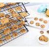 Geesta 2/3/4-Tier Upgraded Collapsible Cooling Rack with Adjustable 3 Setting Design Stackable Roasting Cooking Drying Wire Cooling Rack for Cookies Baking Gifts for Women