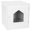 18.90" Hidden Litter Box Cat Enclosure End Table Kitty Pet House