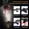 Super Bright LED Bike Light Waterproof USB Rechargeable Bicycle Front Headlight