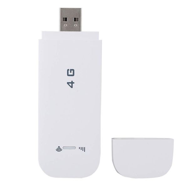 4G LTE USB Wireless Netzwerkadapter, Pocket WiFi Router Mobiler Hotspot Modem Stick mit SIM/TF Kartensteckplatz, Plug and Play