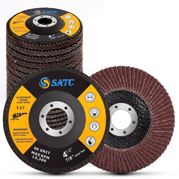 20x Flap Disc 4.5" 4-1/2 40 60 80 120 Grit Angle Grinder Sanding Grinding Wheels