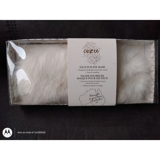 Cozee faux fur sleep Eye mask from Australia