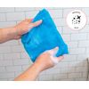 S&T INC Exfoliating Body Scrubber, Back Scrubber for Shower and Exfoliating Cloth, 11.8 Inch x 35.4 Inch, Assorted, 3 Pack