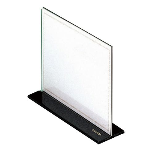 Taka Mark Pop Stand Tabletop Menu Stand 34-2820 T-Shaped Medium Transparent Pet Resin